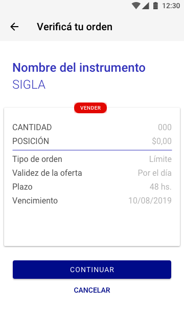 Verificar venta