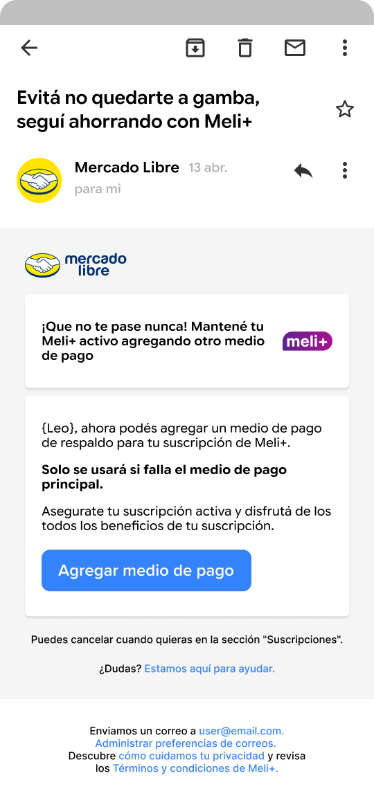 Email — cuerpo
